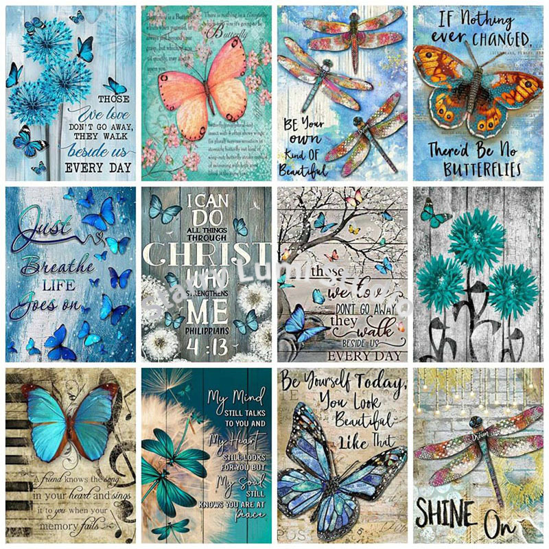 Photo Mosaic Print - Nabi 5D Diamond Painting Butterfly Animal