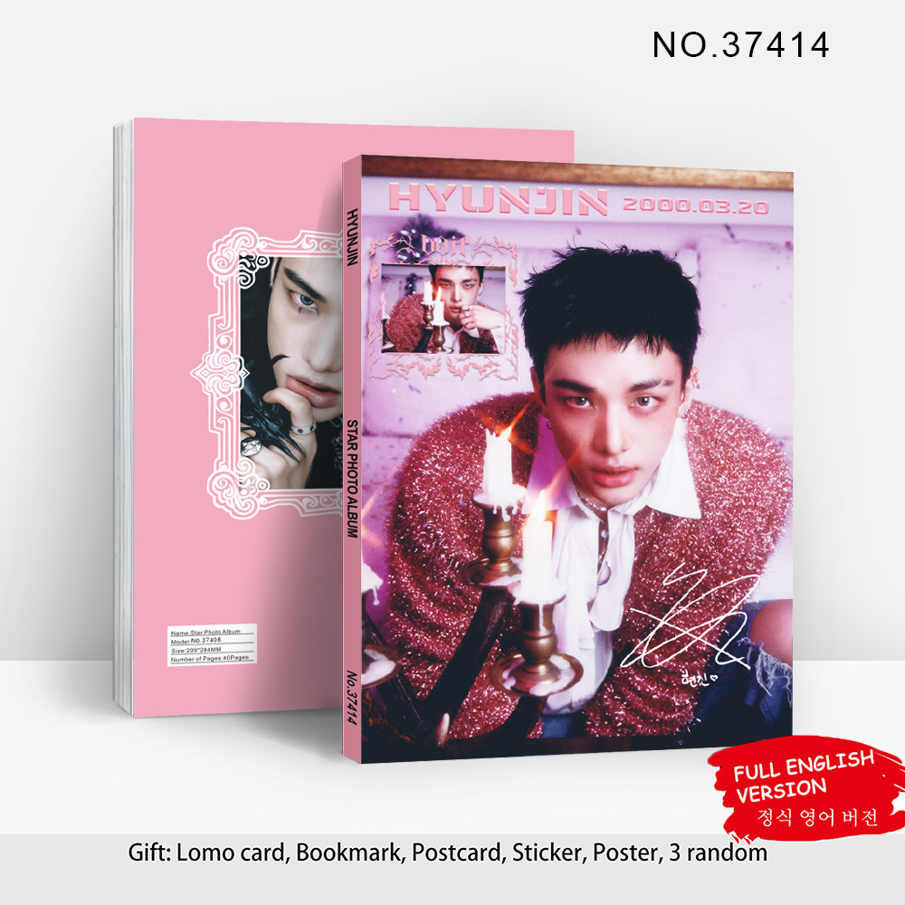 Custom Photo Book - StrayKids Hyunjin Kpop Star Photo Album