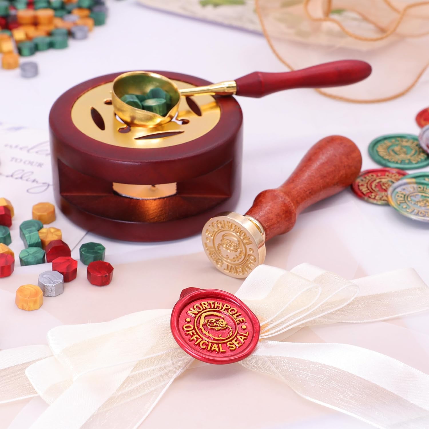 Christmas Seal Wax Kit - 800pc - مراجعة Wax Seal Letter Kit وسعره