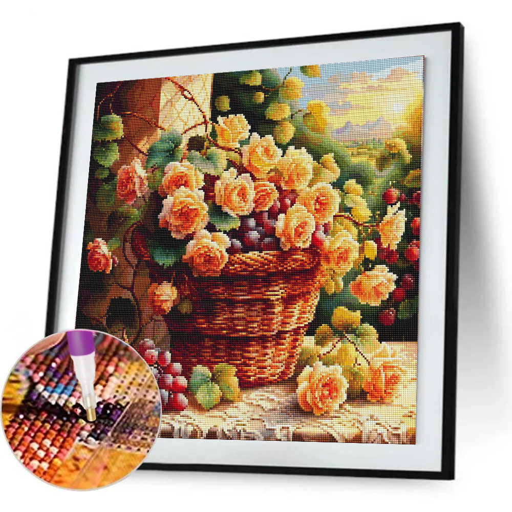 Flower Diamond Painting Kit Fu - مراجعة Photo Mosaic Print وسعره
