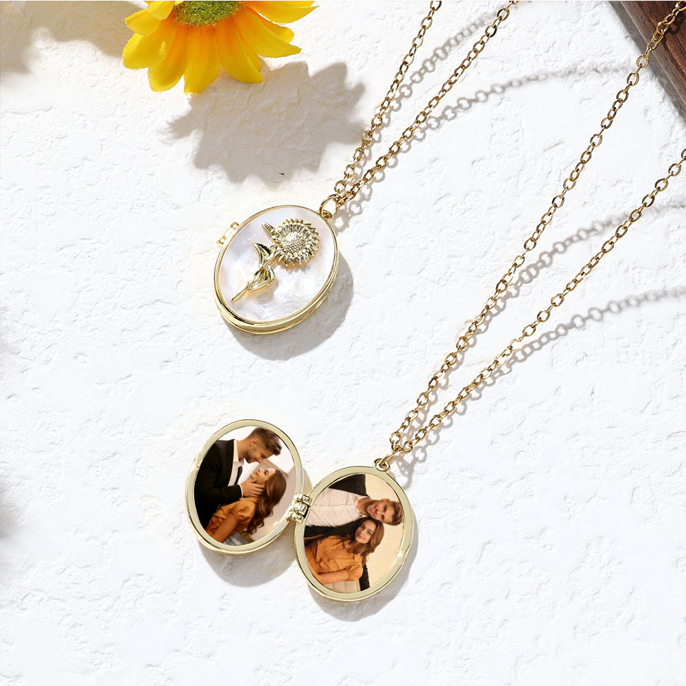 Diamon Birth Flower Custom Col - مراجعة Birth Flower Necklace وسعره