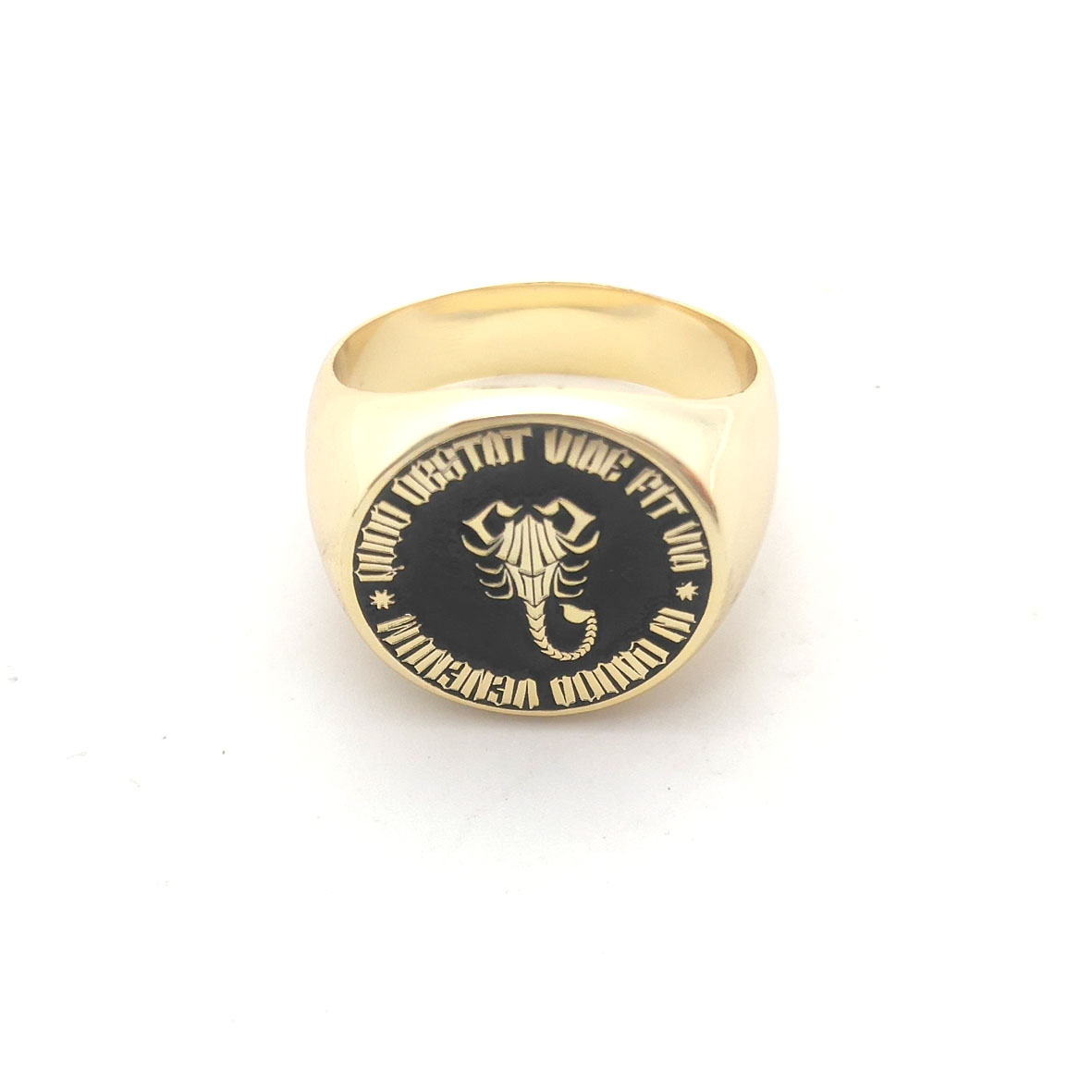 Custom Engraved 17mm Round Top - مراجعة Initial Ring Custom وسعره