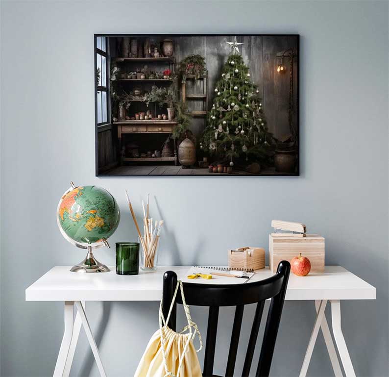 1pc frameless Large Christmas  - مراجعة Family Tree Print وسعره