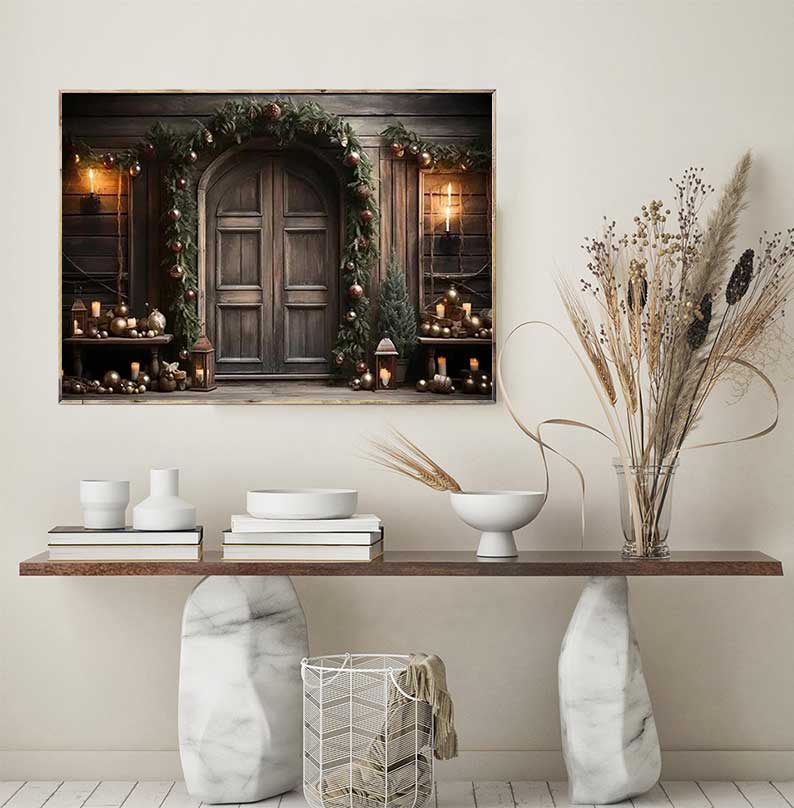 1pc frameless Large Christmas  - مراجعة Family Tree Print وسعره