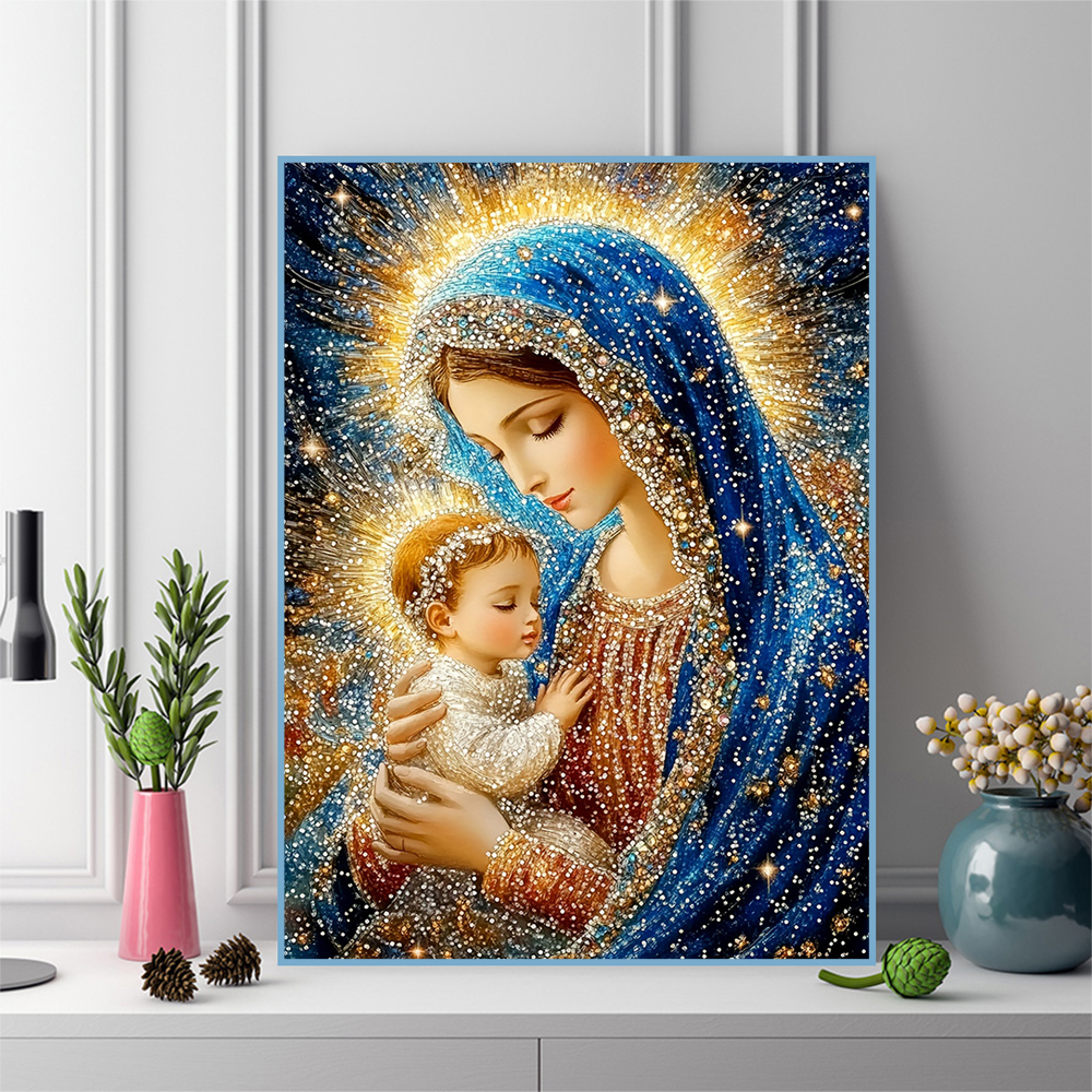 1PC frameless  Diamond Embroid - مراجعة Photo Mosaic Print وسعره