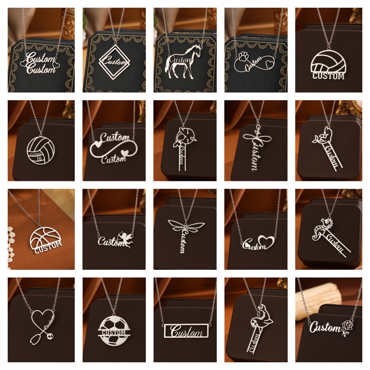 1pc Stainless Steel Customized - مراجعة Name Necklace Custom وسعره