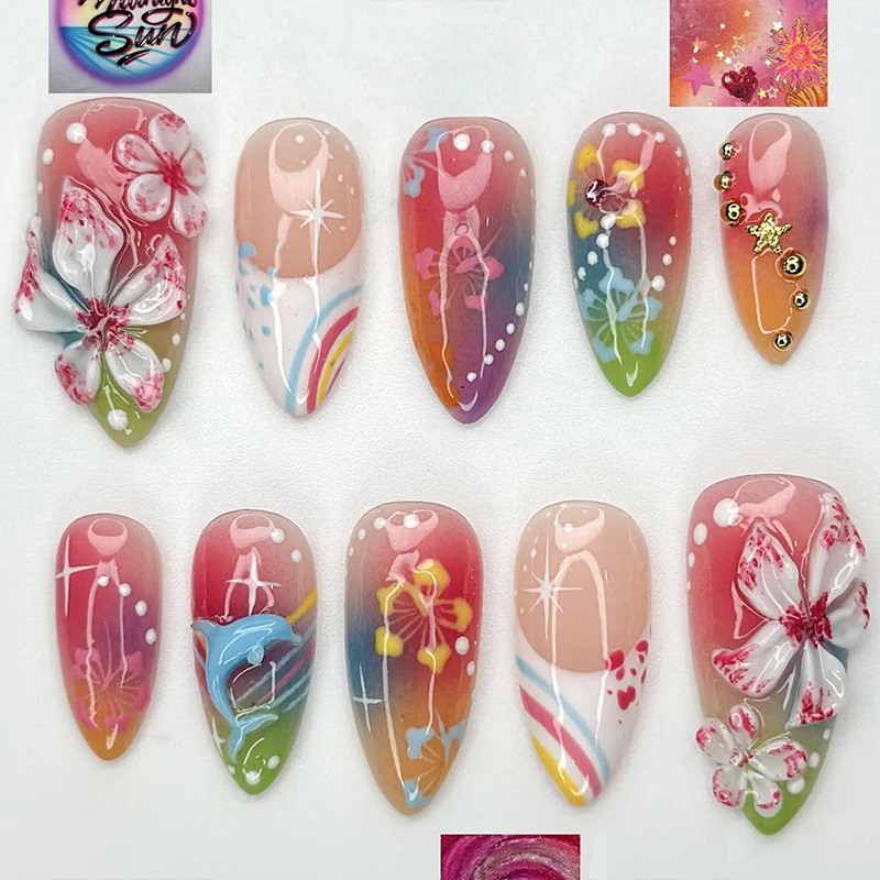 24pcs Glossy Shell Pearl Desig - مراجعة Pressed Flower Art وسعره