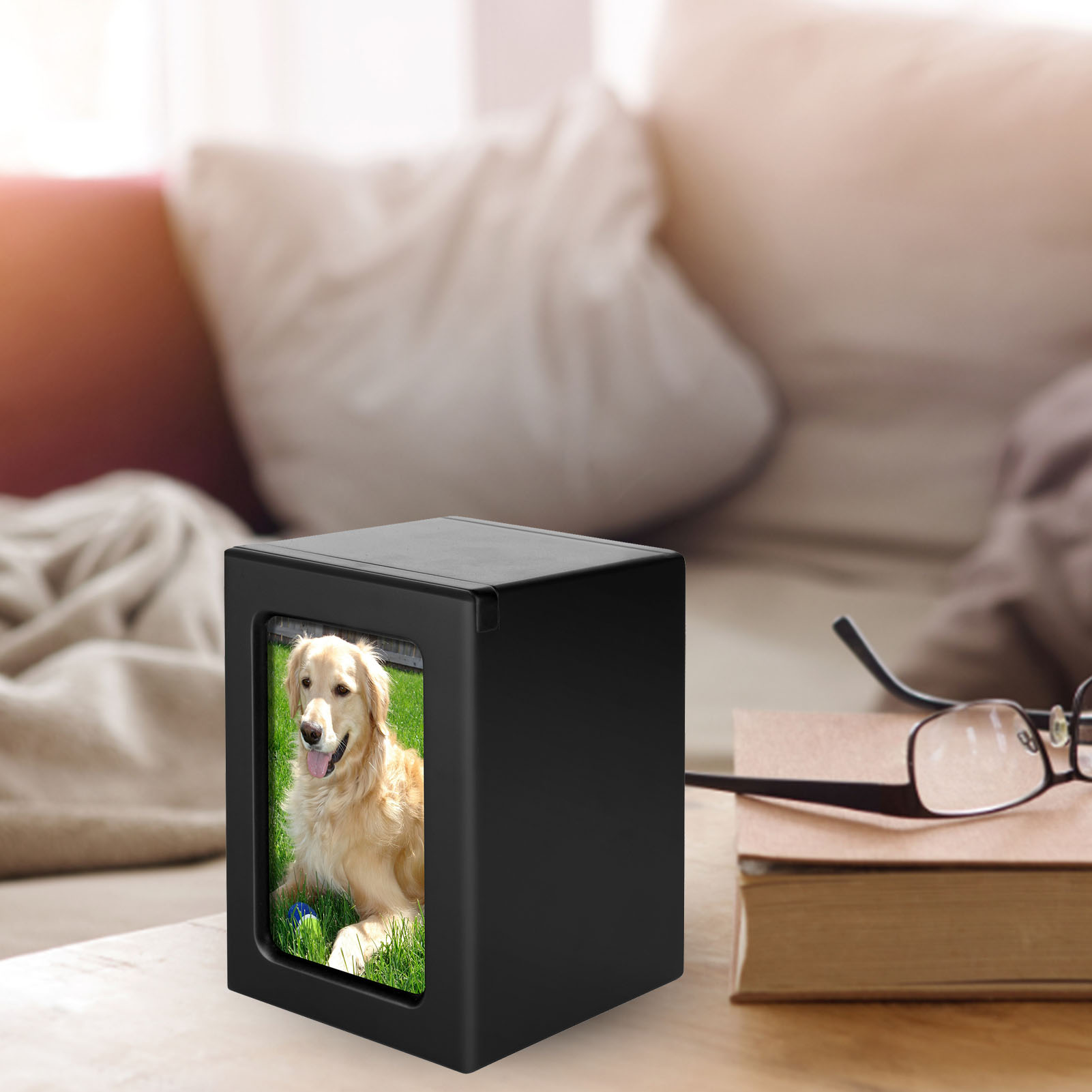 Wooden Pet Urns Wooden Cremati - مراجعة Engraved Wood Frame وسعره