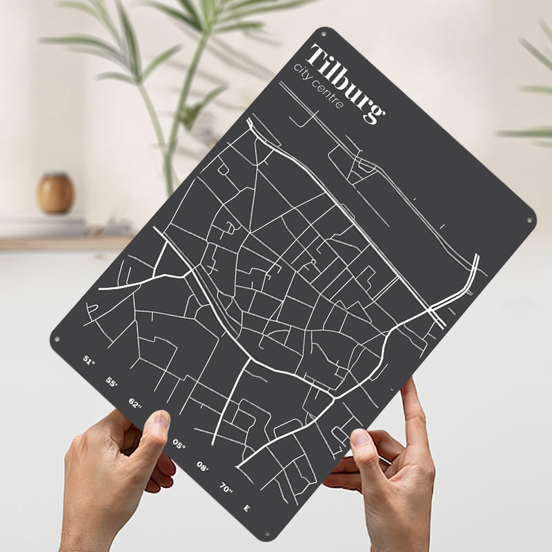 Tilburg City Centre Map Printe - مراجعة Custom Map Poster وسعره