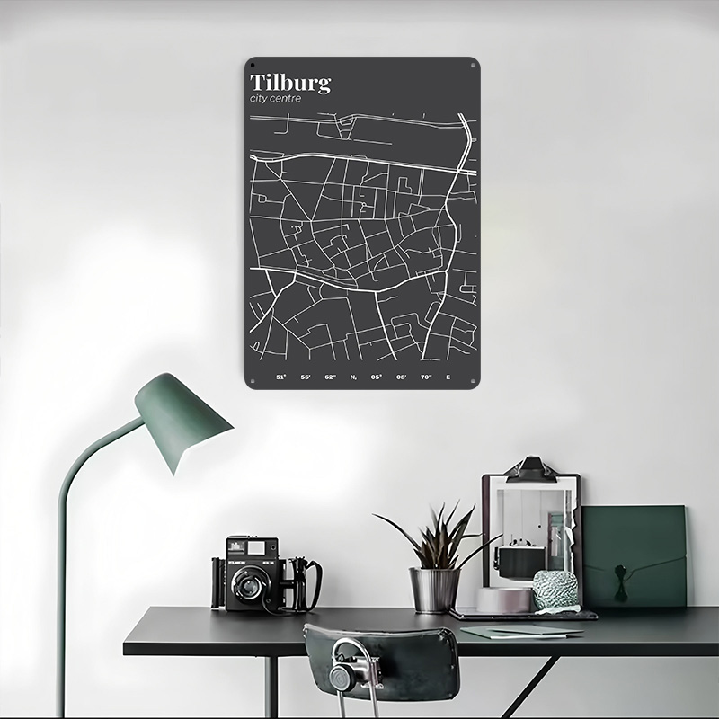 Tilburg City Centre Map Printe - مراجعة Custom Map Poster وسعره
