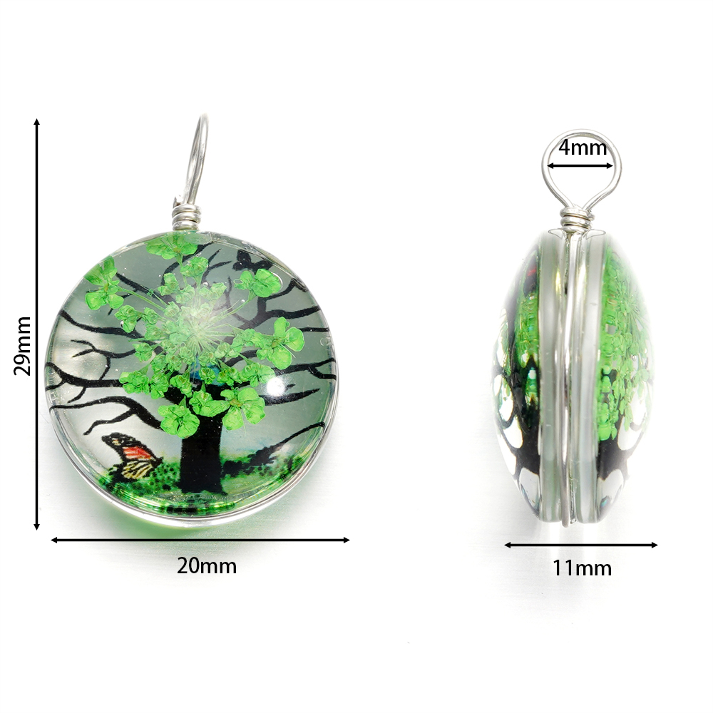 5pcs/lot 20x29mm Jewelry Cryst - مراجعة Birth Flower Necklace وسعره