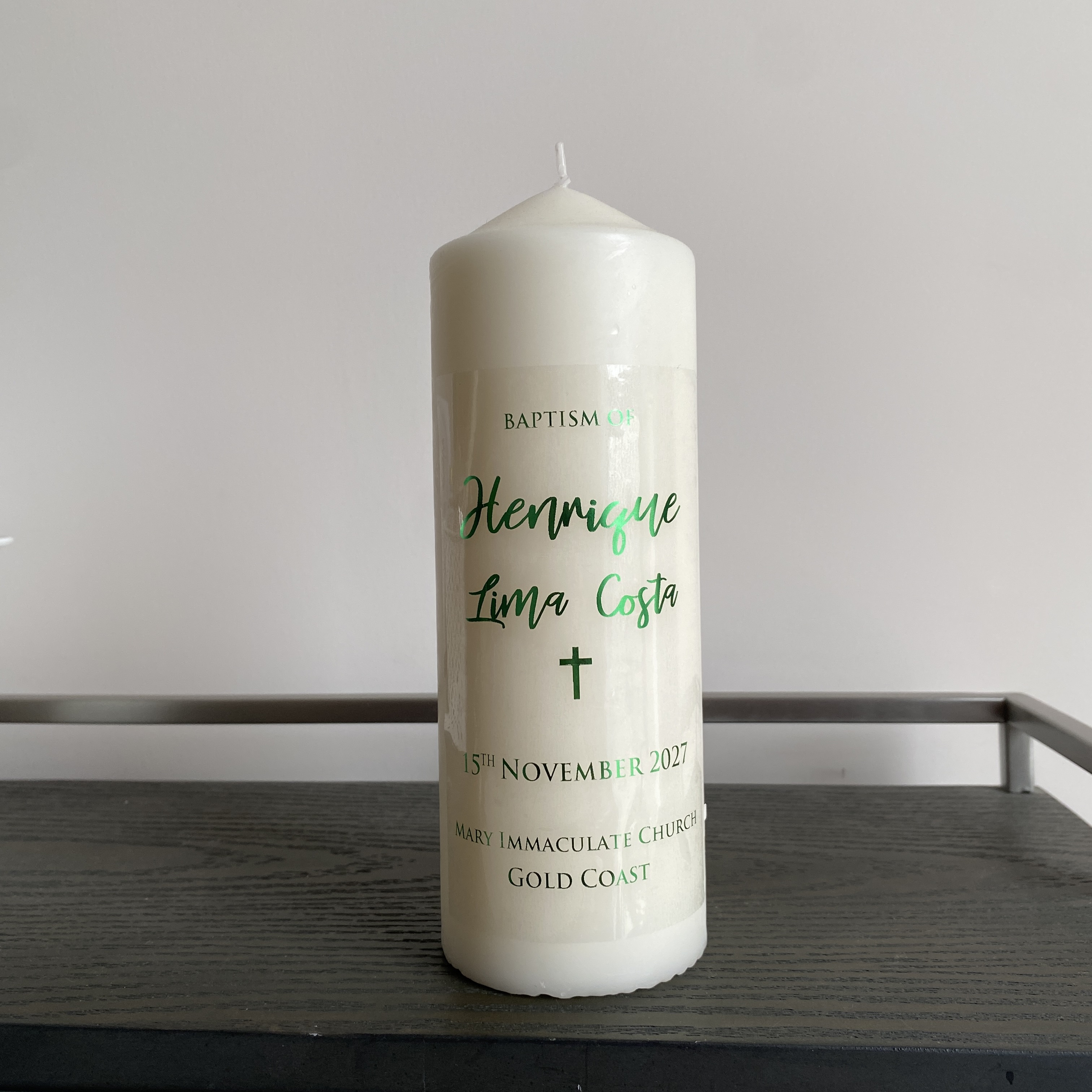1 Personalized Wedding Candle  - مراجعة Personalised Candle Label وسعره