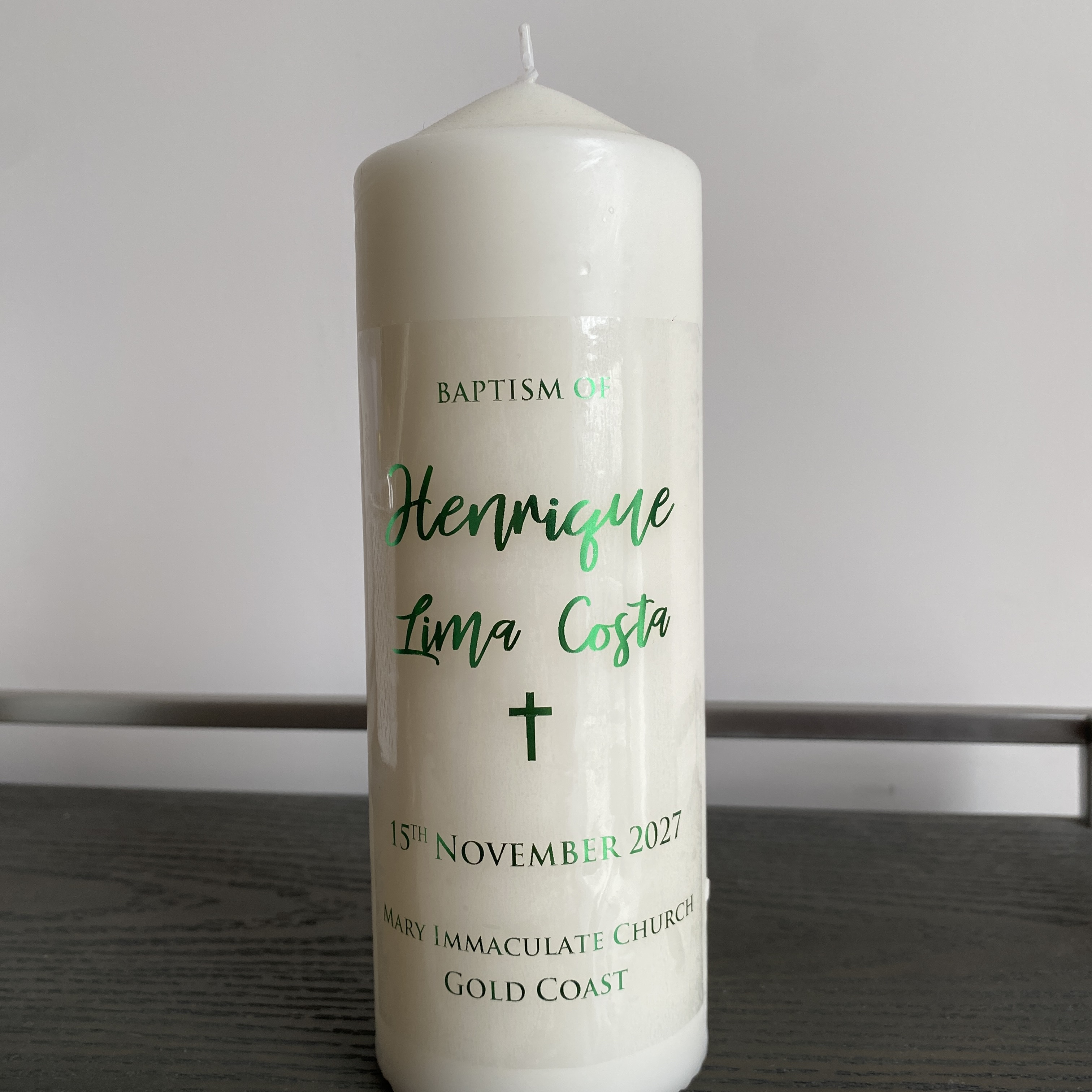 1 Personalized Wedding Candle  - مراجعة Personalised Candle Label وسعره