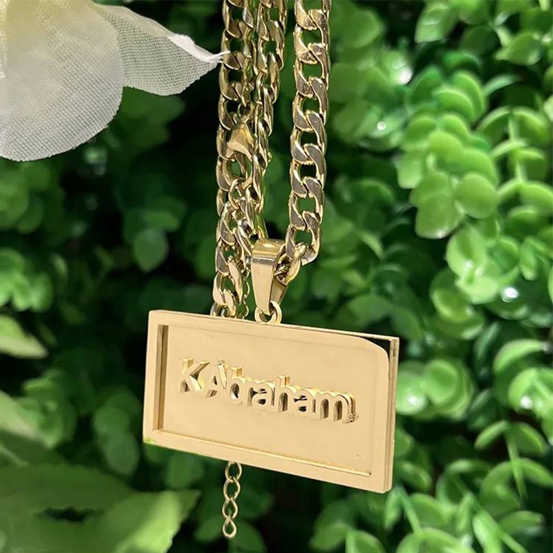 Custom Name Hip Hop Necklace f - مراجعة Name Necklace Custom وسعره