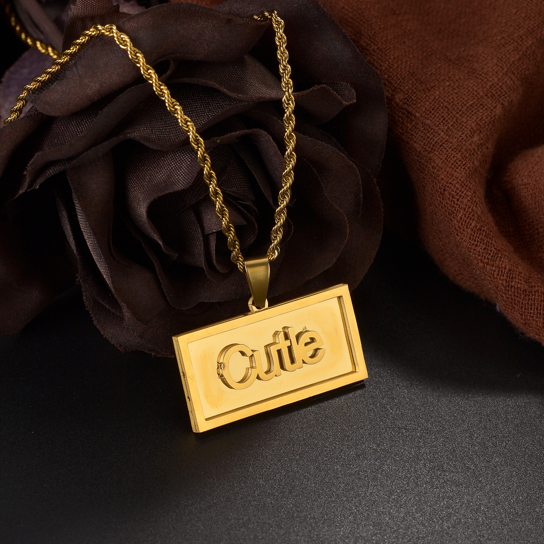 Custom Name Hip Hop Necklace f - مراجعة Name Necklace Custom وسعره