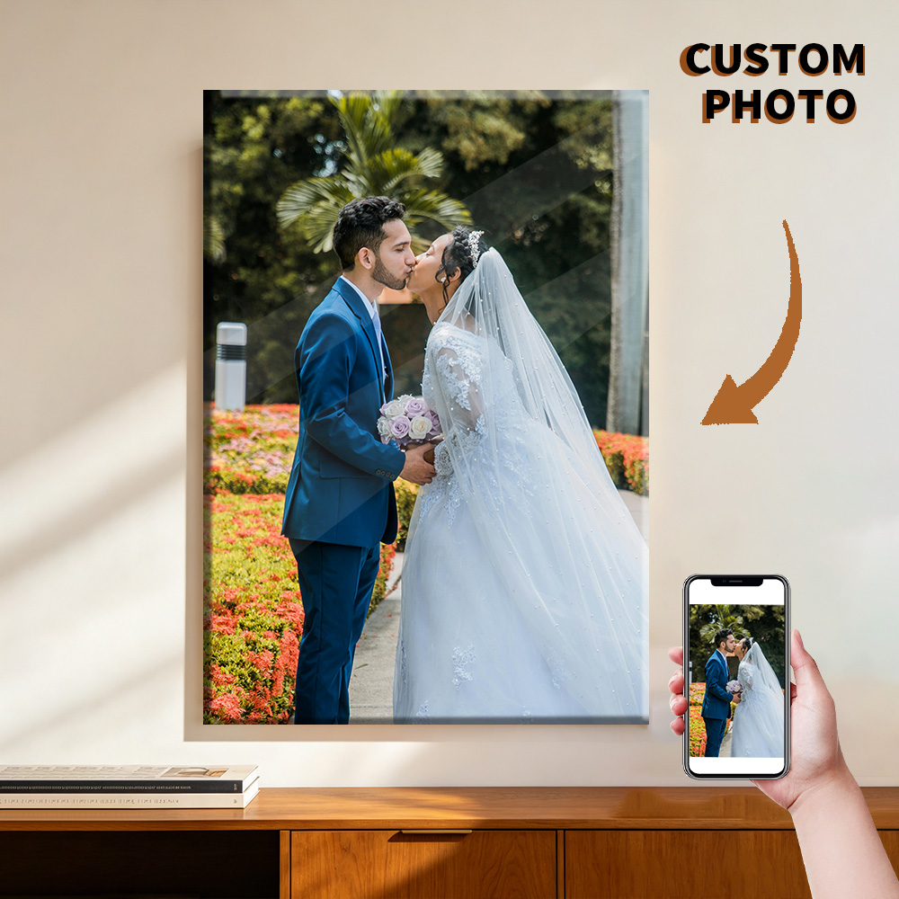 1 Pc Customized Photos on Canv - مراجعة Engraved Wood Frame وسعره
