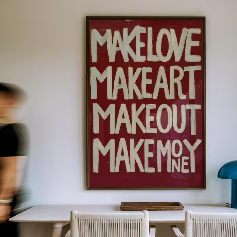 Modern,Retro Self Made Love Ki - مراجعة Custom Map Poster وسعره