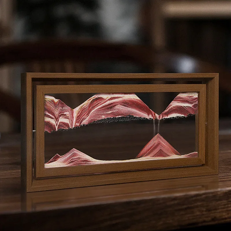 3D Rotatable Sandscape Moving  - مراجعة Engraved Wood Frame وسعره