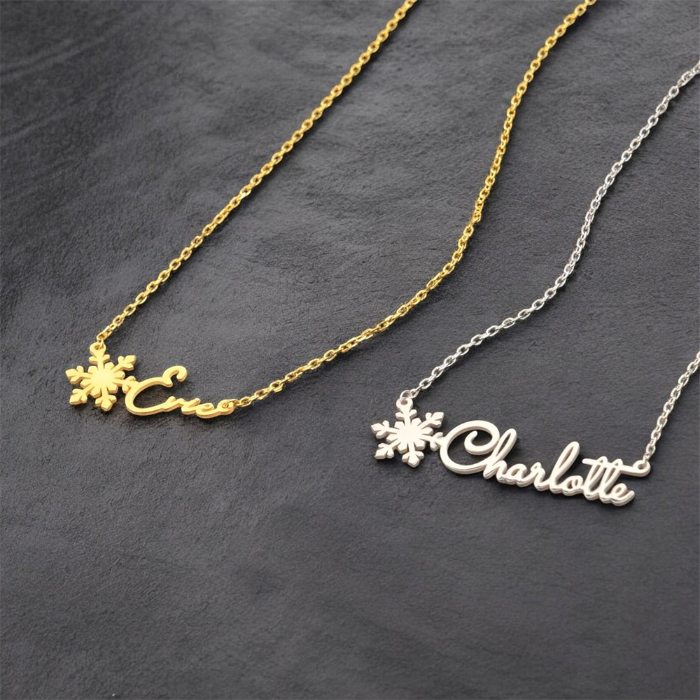 Custom Simple Name Necklace St - مراجعة Birth Flower Necklace وسعره