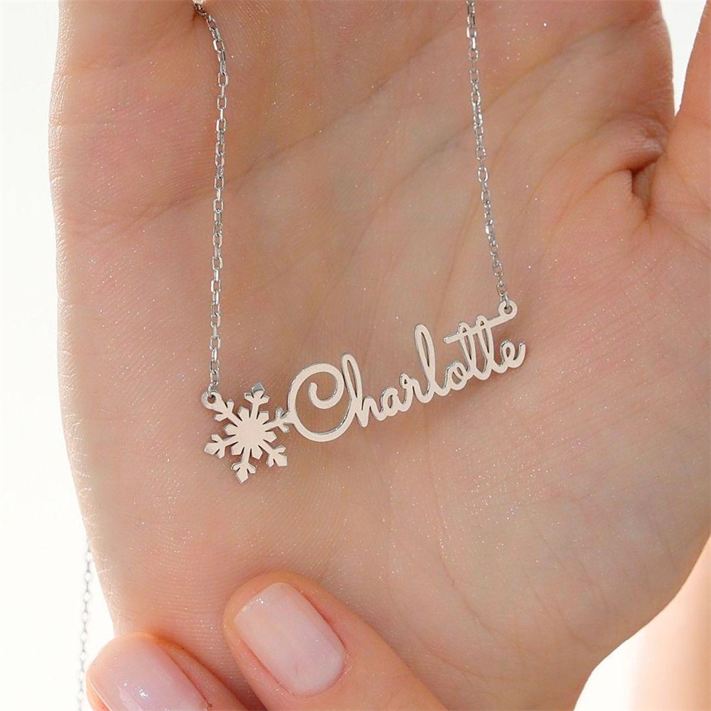 Custom Simple Name Necklace St - مراجعة Birth Flower Necklace وسعره