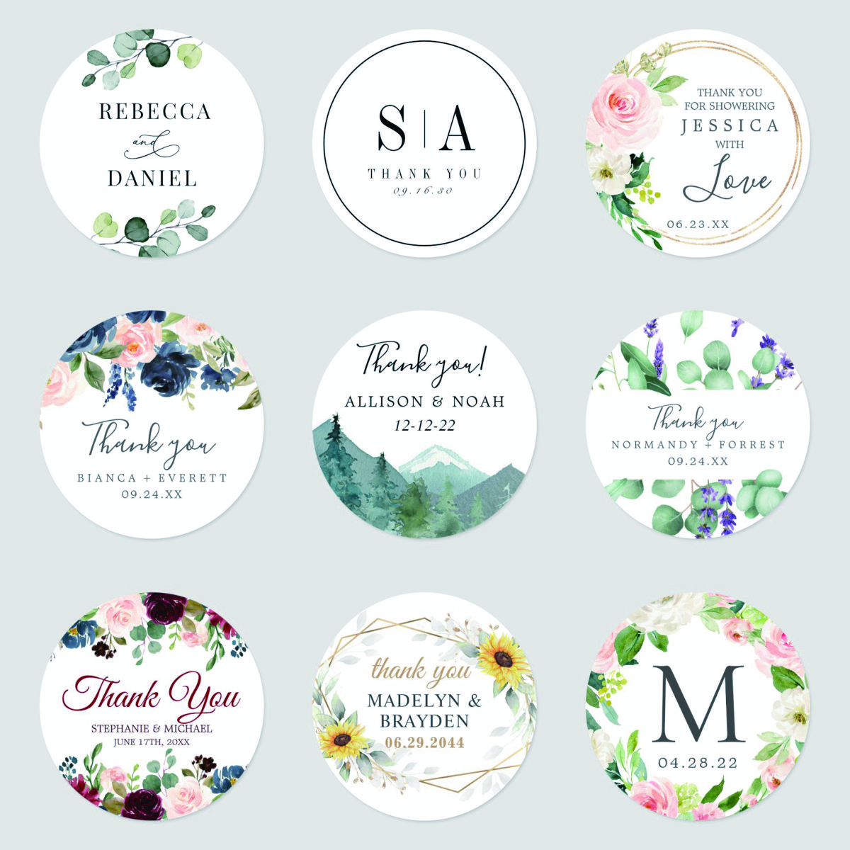 96 Pcs Personalized Round Circ - مراجعة Personalised Candle Label وسعره