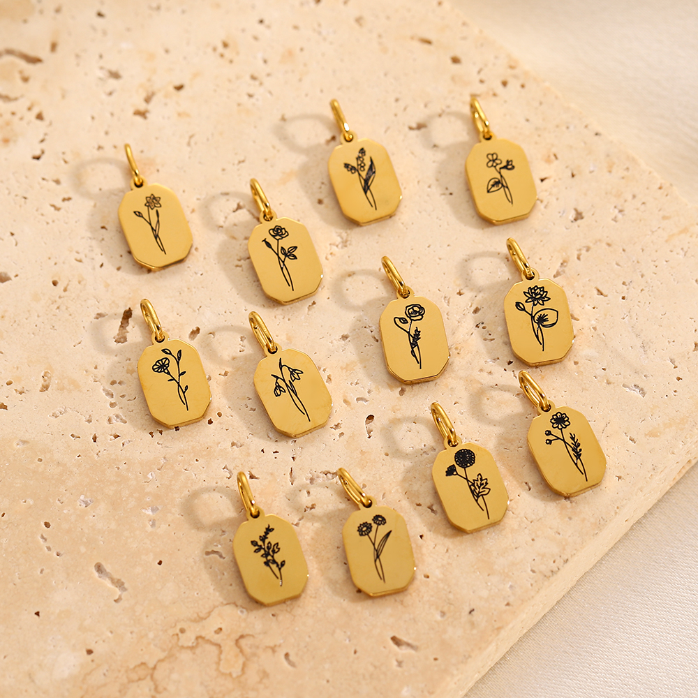 Chic Hot Sale Birth Month Crys - مراجعة Birth Flower Necklace وسعره