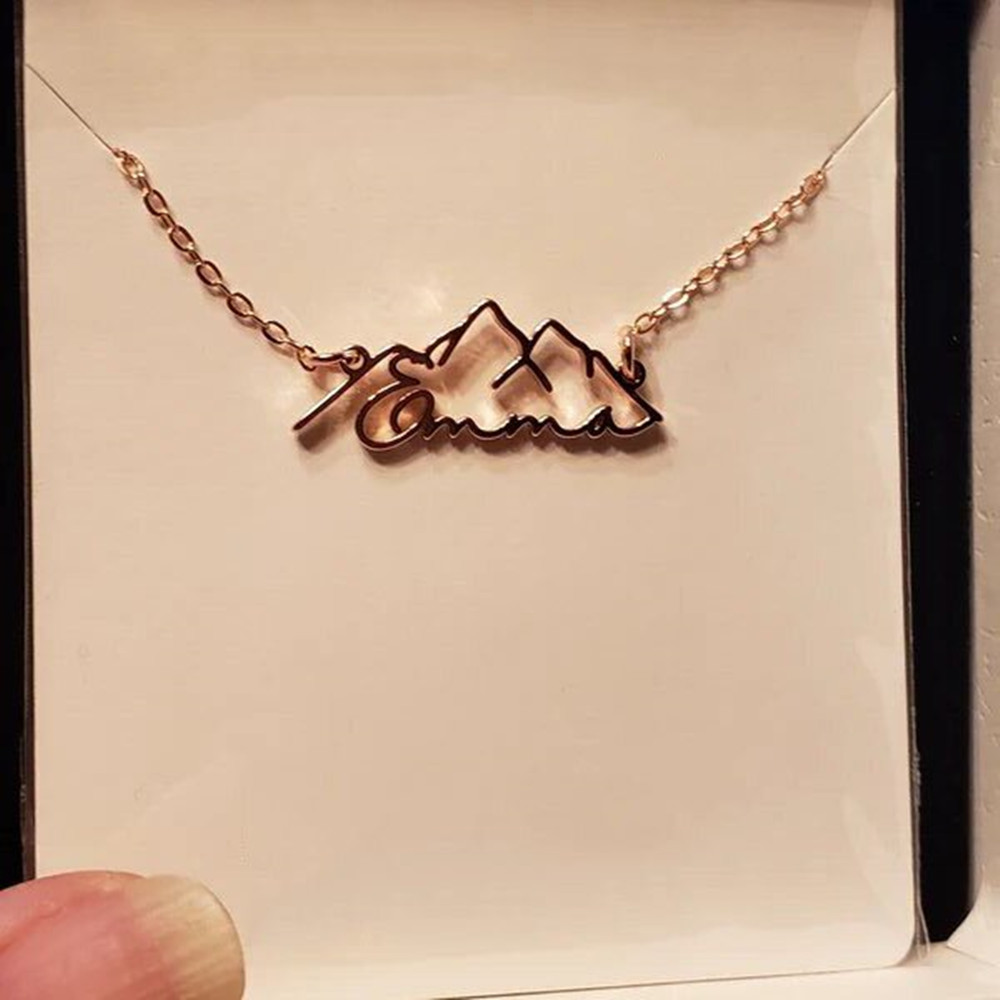 Custom Name Necklace Fashion P - مراجعة Birth Flower Necklace وسعره