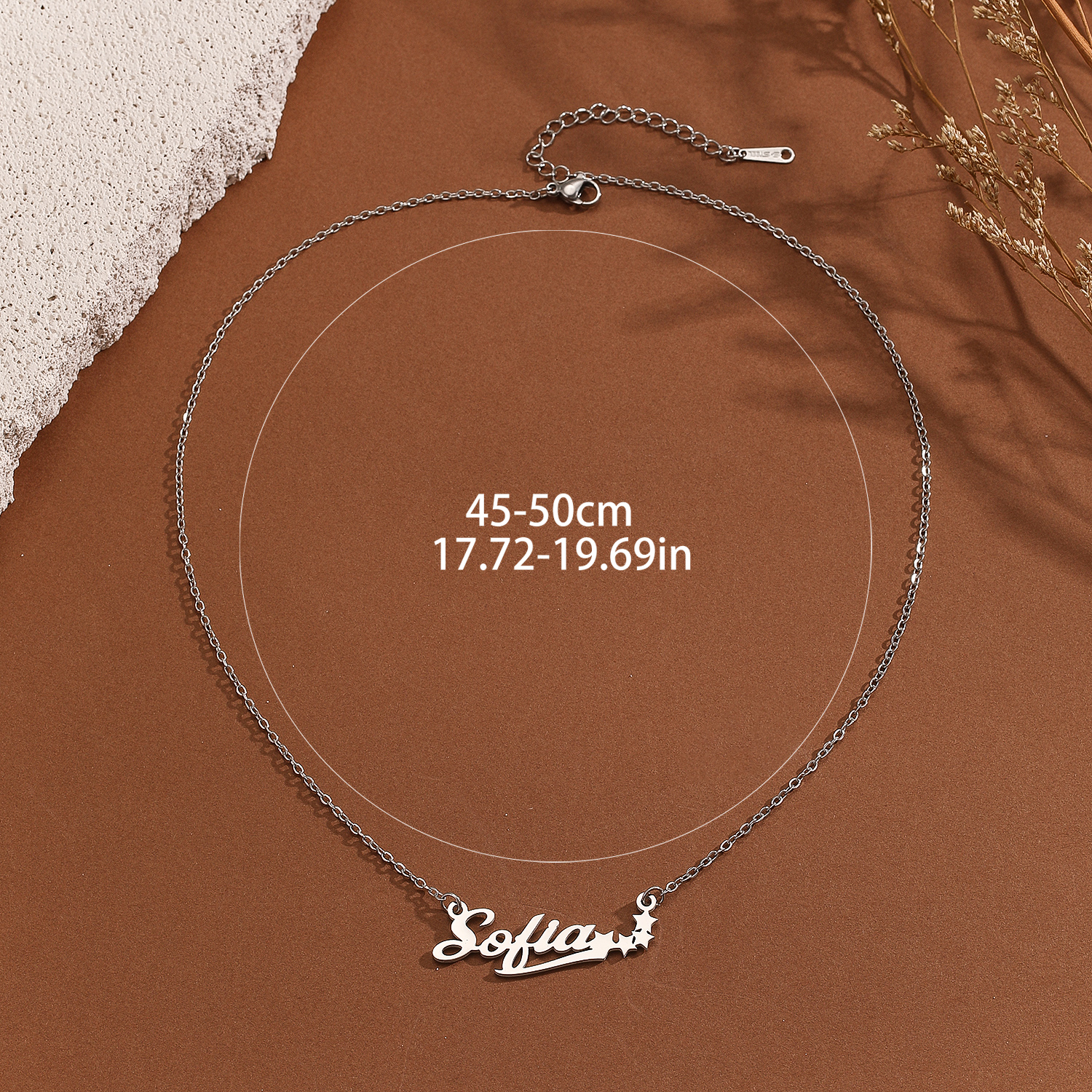 Stainless Steel Star Letter Pe - مراجعة Name Necklace Custom وسعره