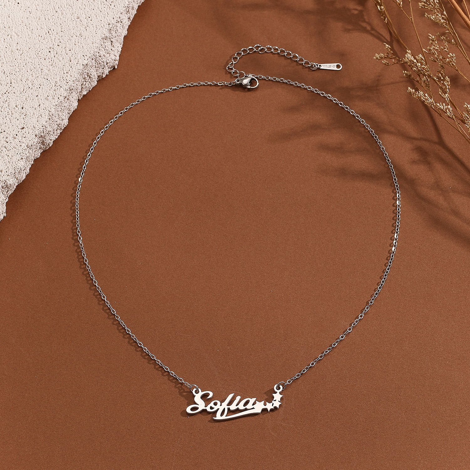 Stainless Steel Star Letter Pe - مراجعة Name Necklace Custom وسعره