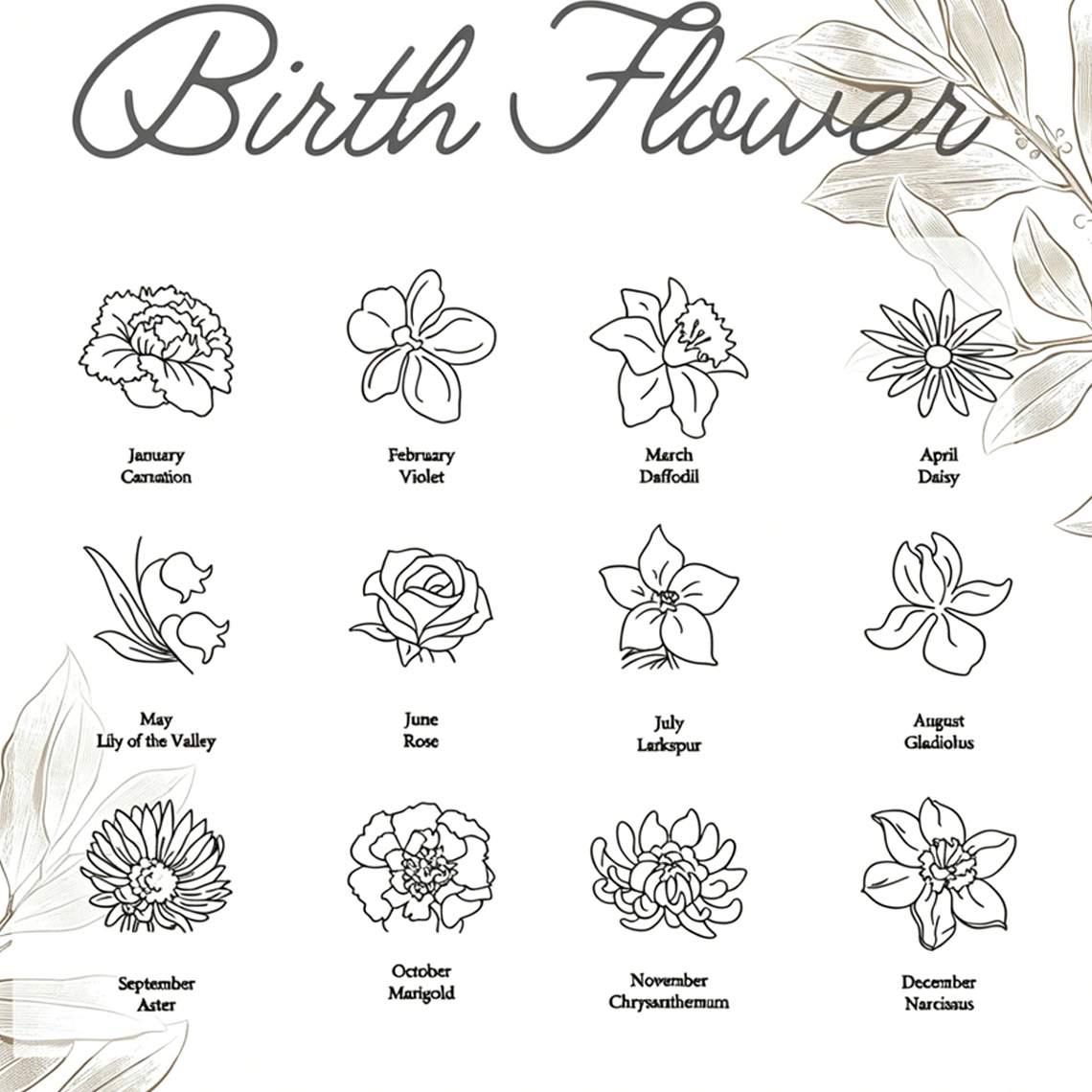 Personalized Custom Name Neckl - مراجعة Birth Flower Necklace وسعره