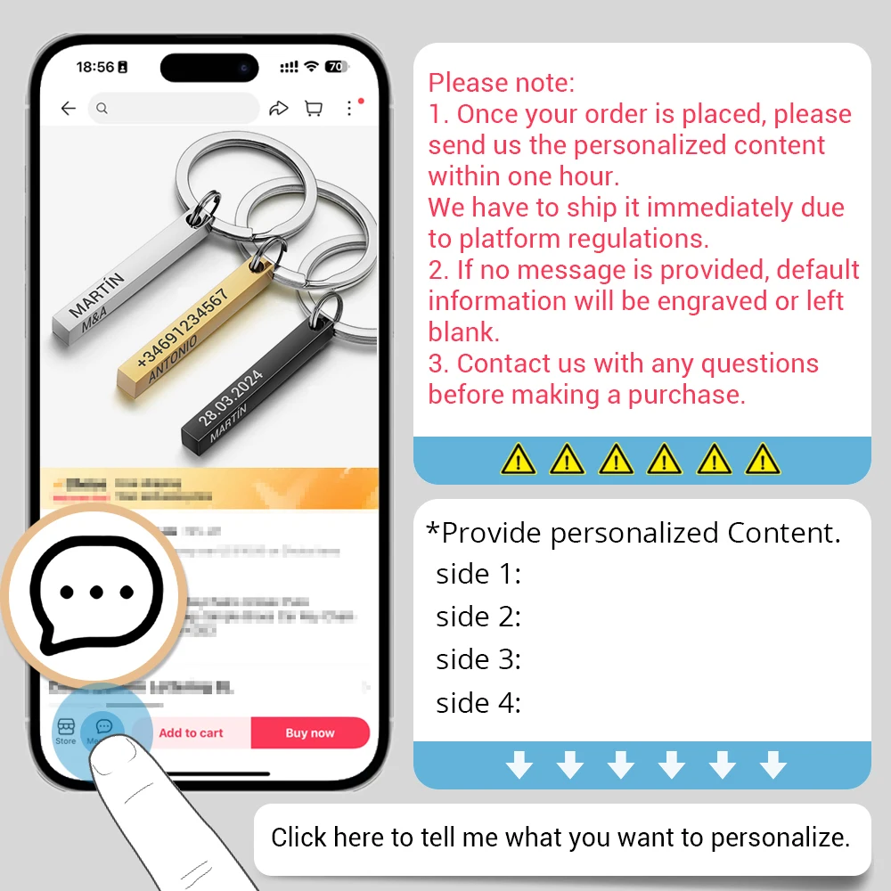 Personalized 3D Bar Keychain E - مراجعة Initial Ring Custom وسعره
