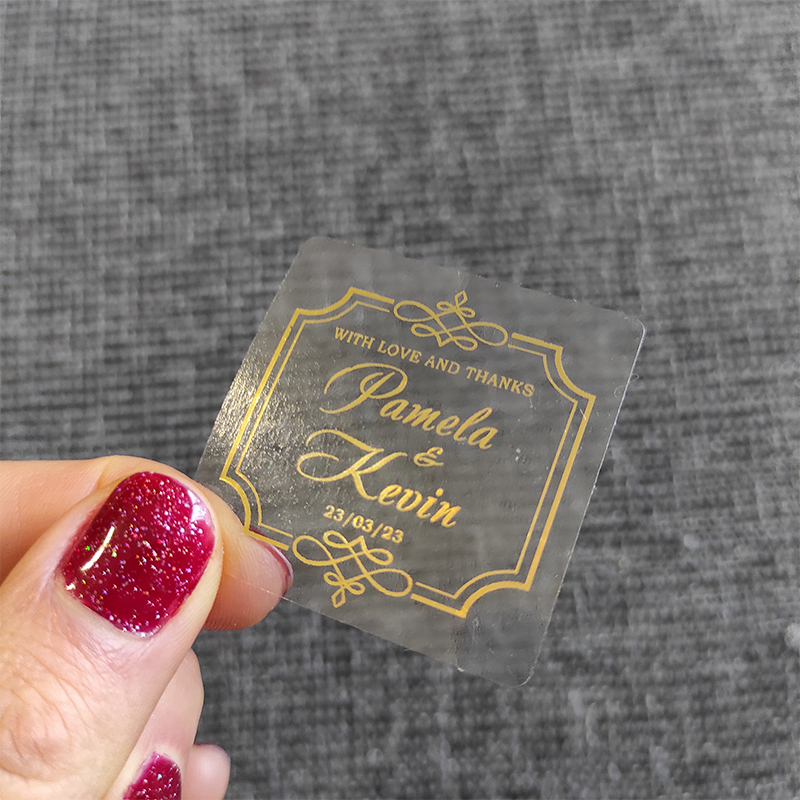 Custom Gold Foil Wedding Favor - مراجعة Personalised Candle Label وسعره