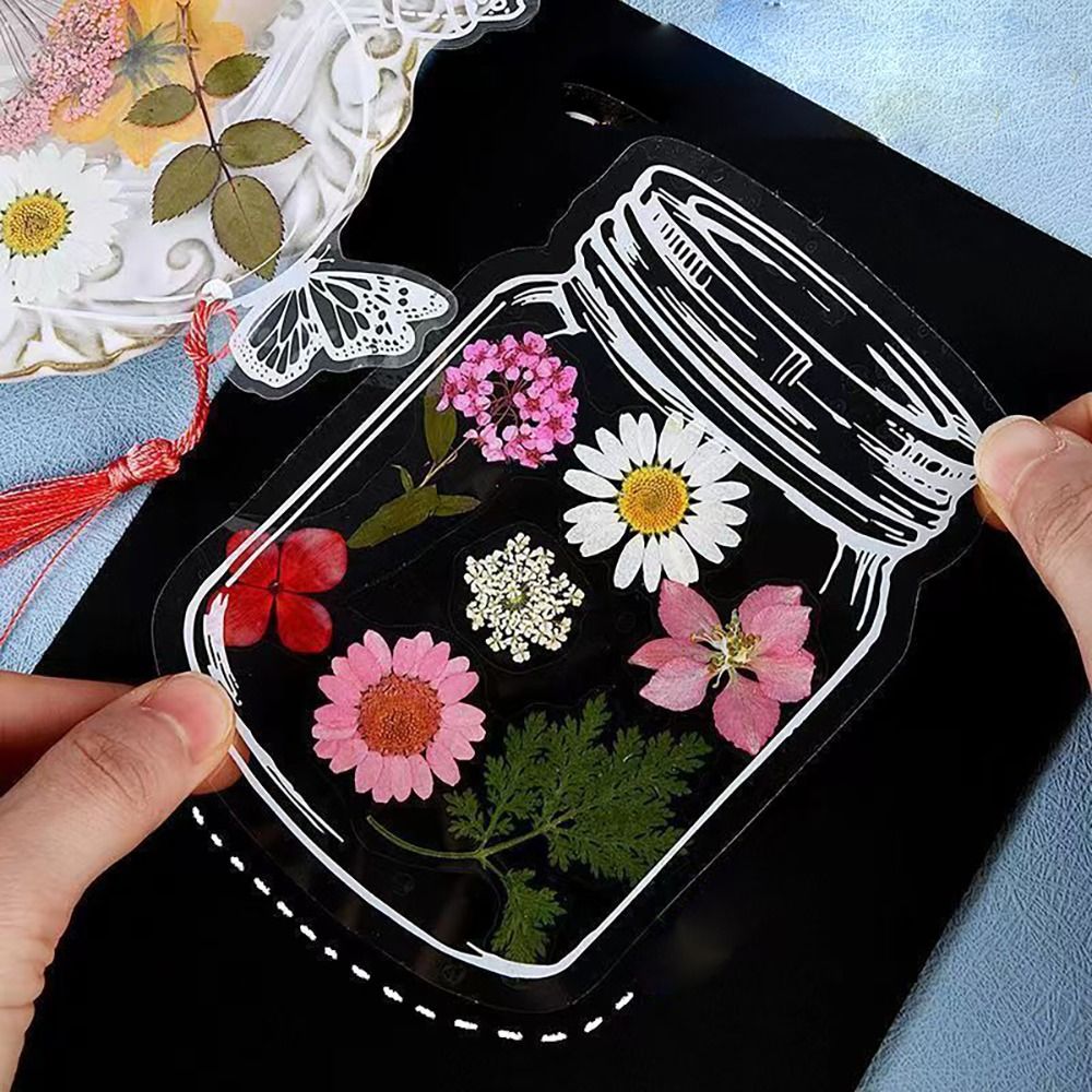 Glassware Shape Bookmarks Stic - مراجعة Dried Flower Bookmark وسعره