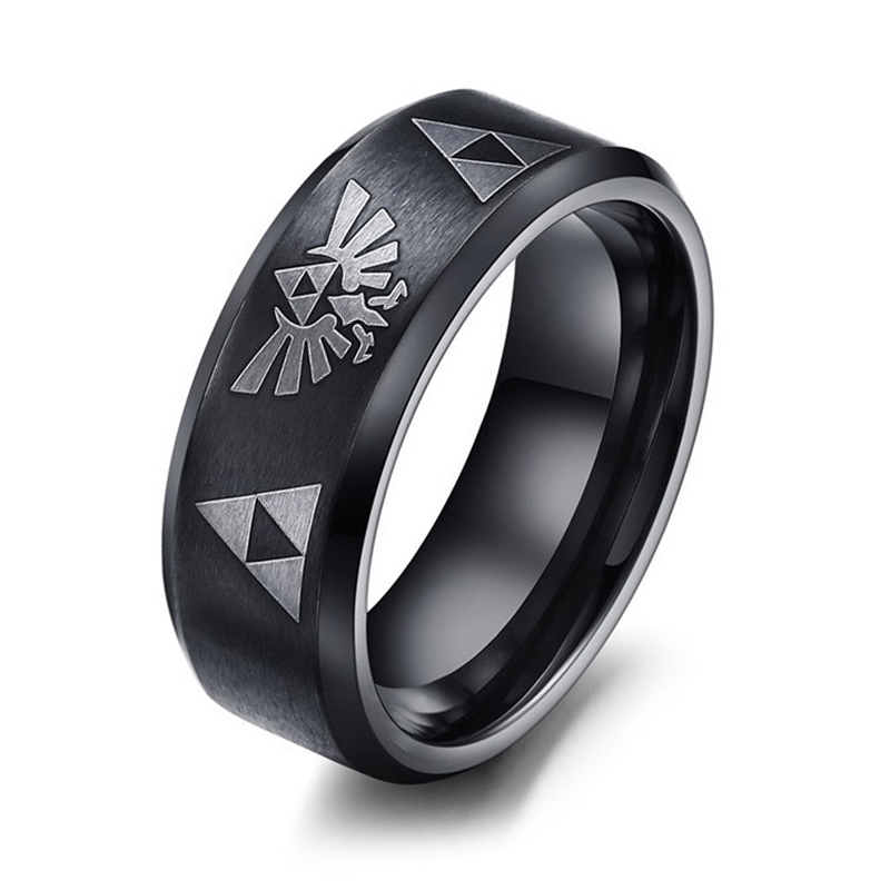 Fashion Anime Triforce Triangl - مراجعة Initial Ring Custom وسعره