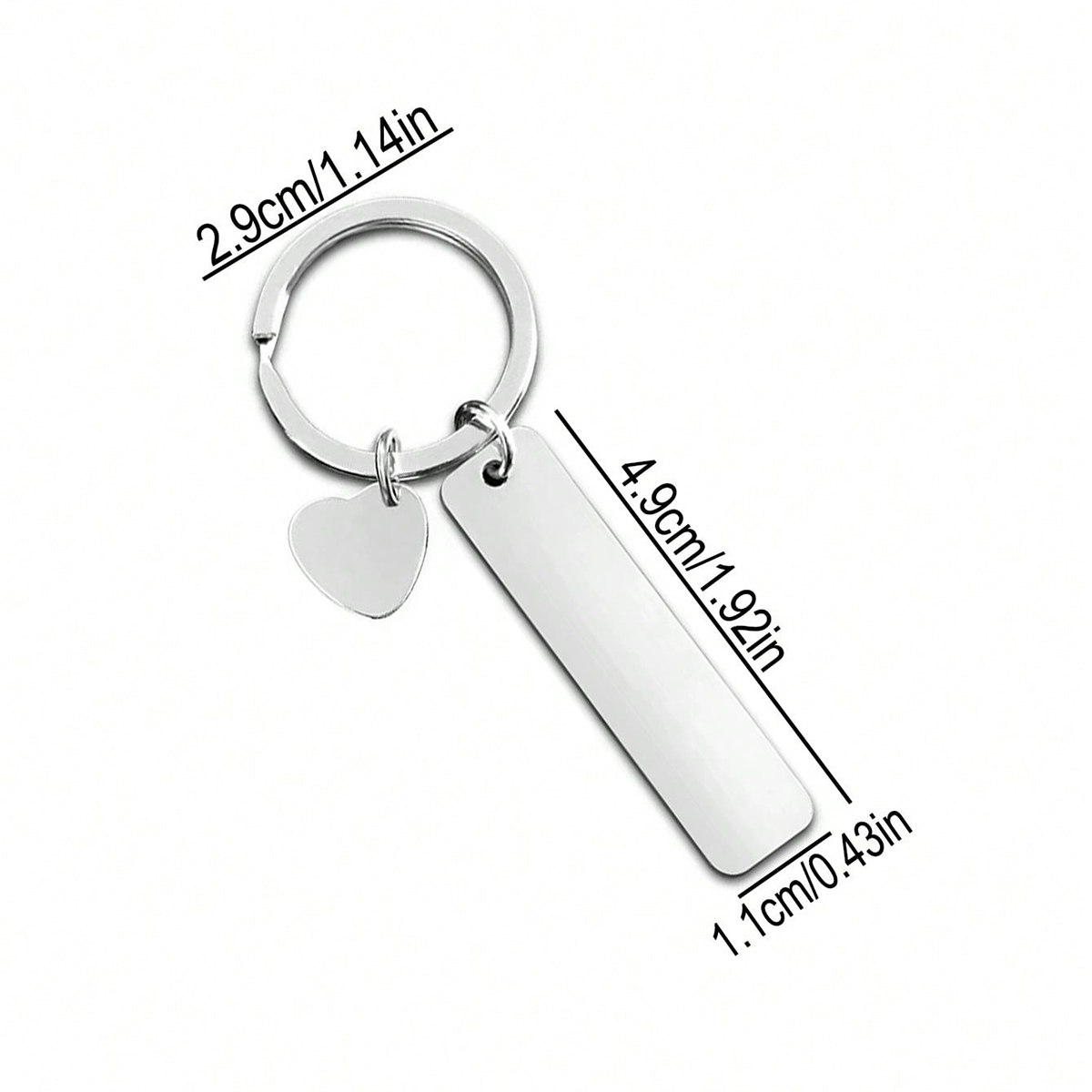 Custom Text Keychain Personali - مراجعة Initial Ring Custom وسعره