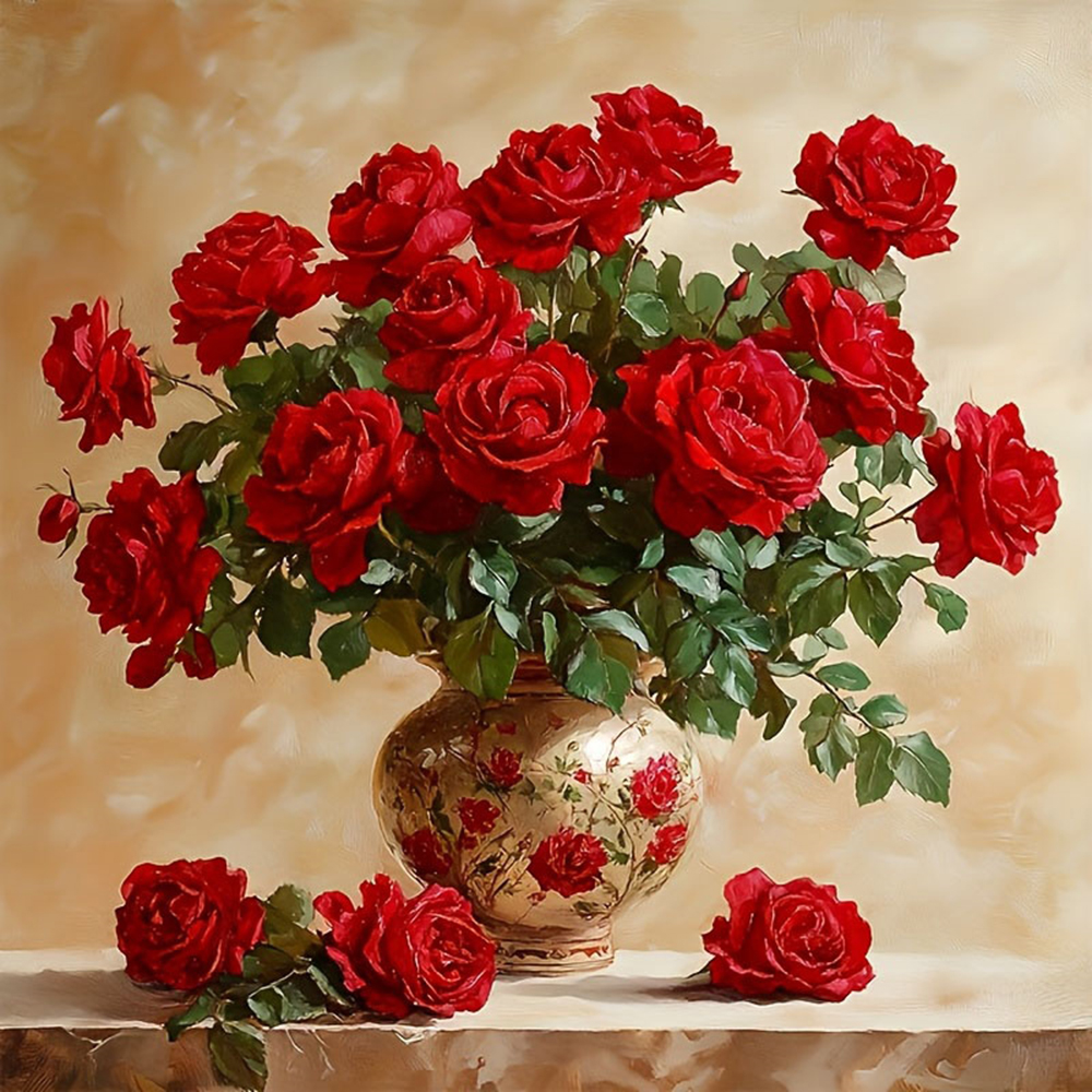 Rose Diamond Painting Full Squ - مراجعة Photo Mosaic Print وسعره