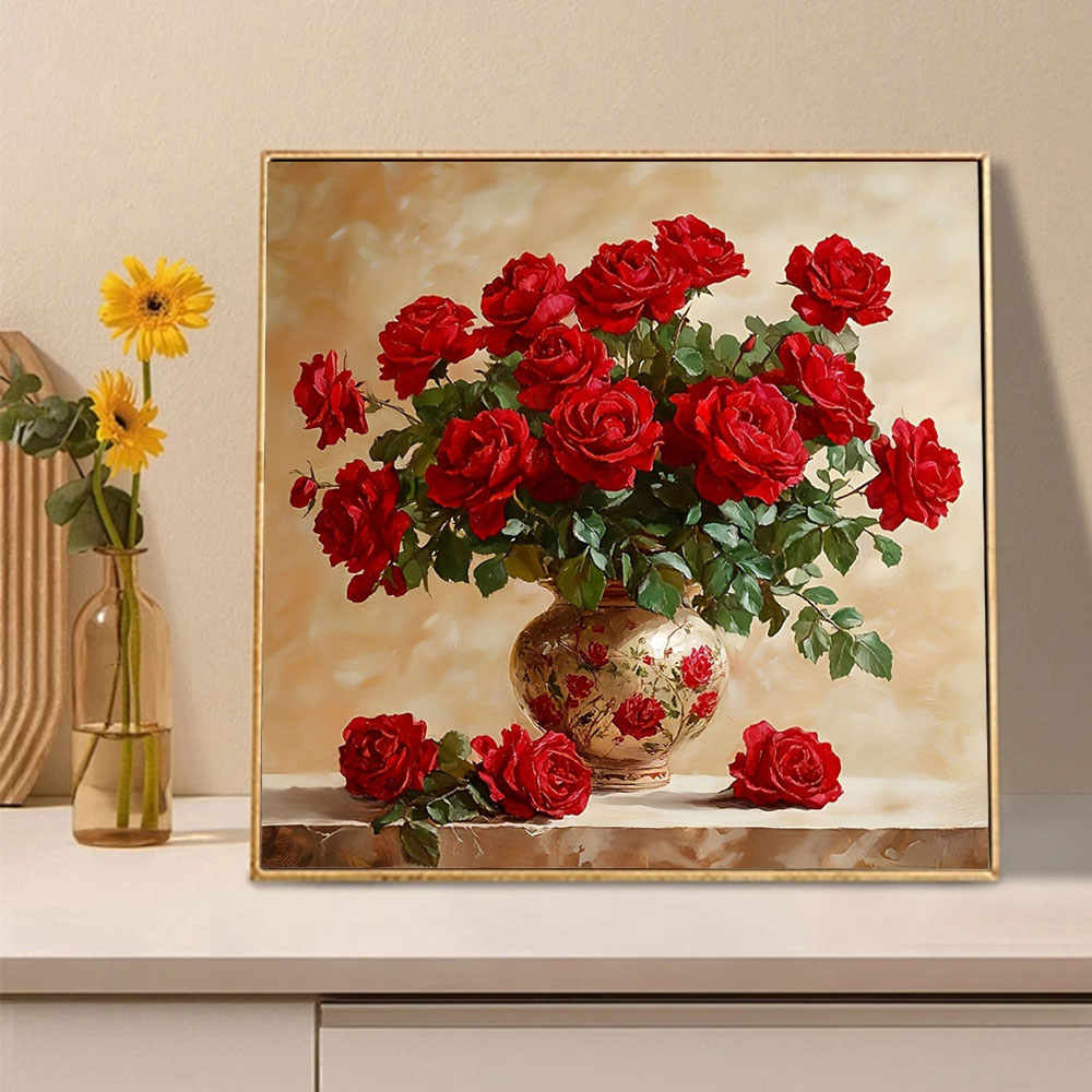 Rose Diamond Painting Full Squ - مراجعة Photo Mosaic Print وسعره