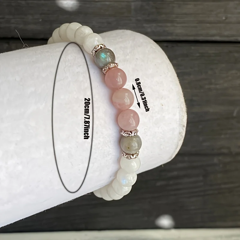 New Moonstone, Labradorite and - مراجعة Coordinates Bracelet وسعره