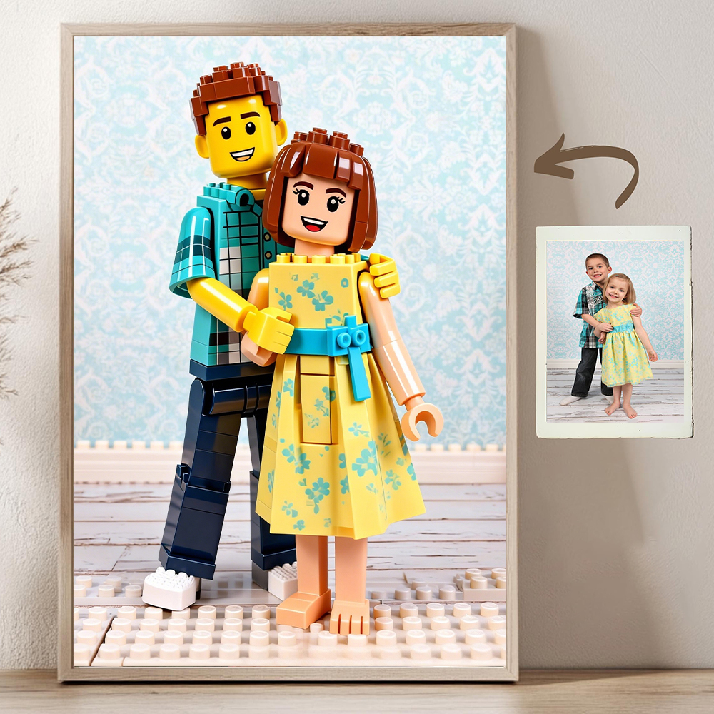 Custom Cartoon Building Block  - مراجعة Custom Map Poster وسعره