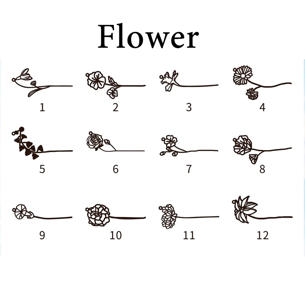 Haiyufly Personalized Custom N - مراجعة Birth Flower Necklace وسعره