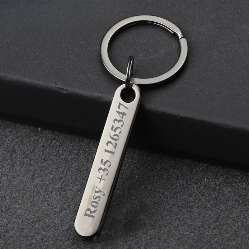 Custom Keychain with Free Engr - مراجعة Initial Ring Custom وسعره
