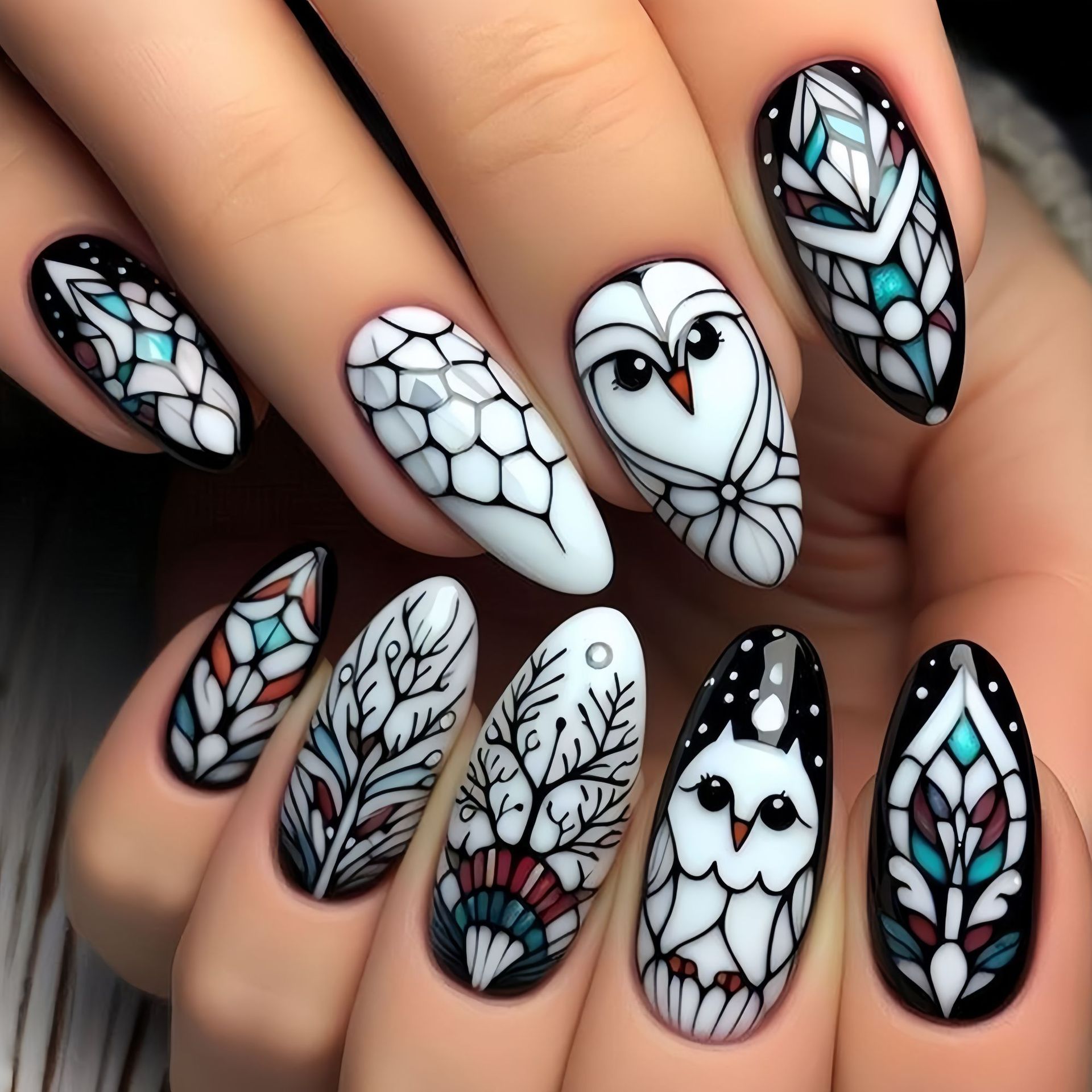 Medium long fake nails for wom - مراجعة Pressed Flower Art وسعره