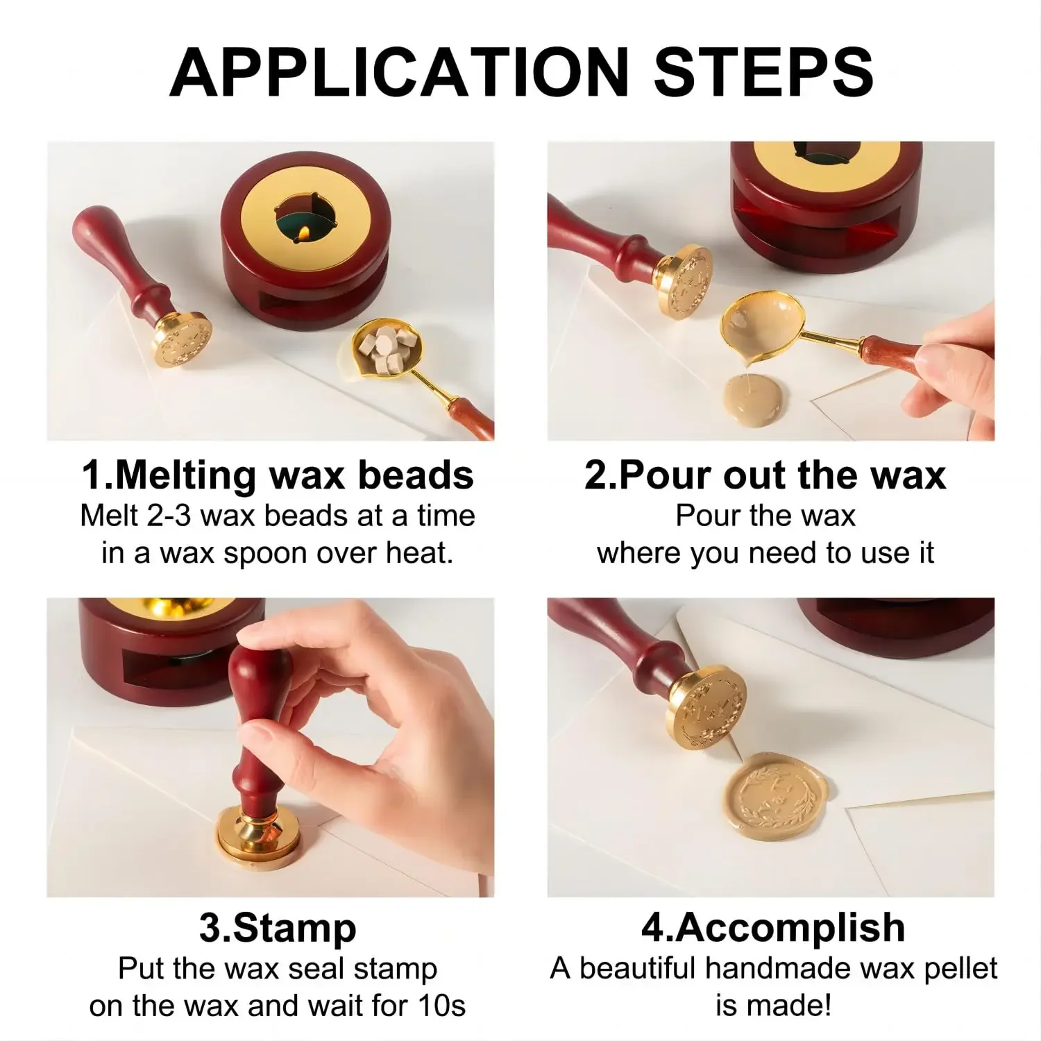 Custom Wax Seal Stamp Kit Doub - مراجعة Wax Seal Letter Kit وسعره