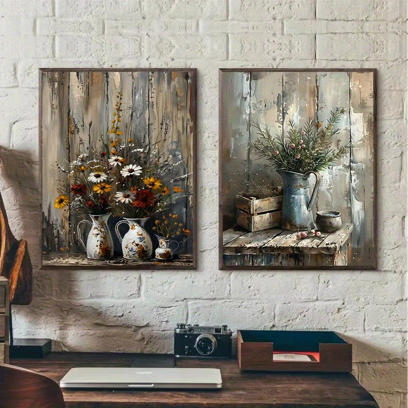 1pc Frameless  Retro Still Lif - مراجعة Family Tree Print وسعره