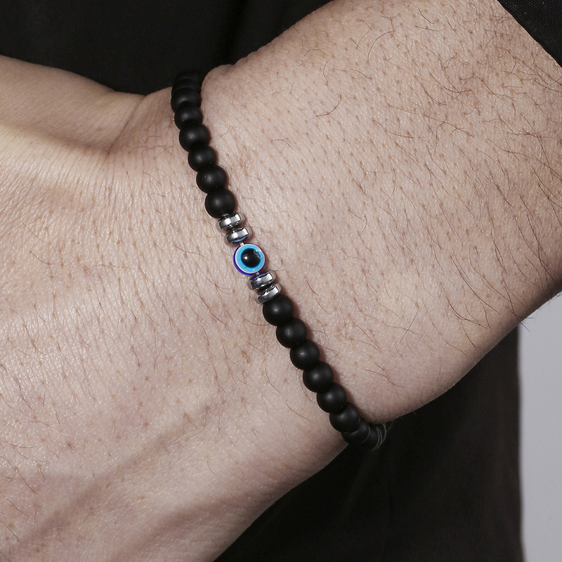 Trendy 4mm Obsidian Hematite N - مراجعة Coordinates Bracelet وسعره