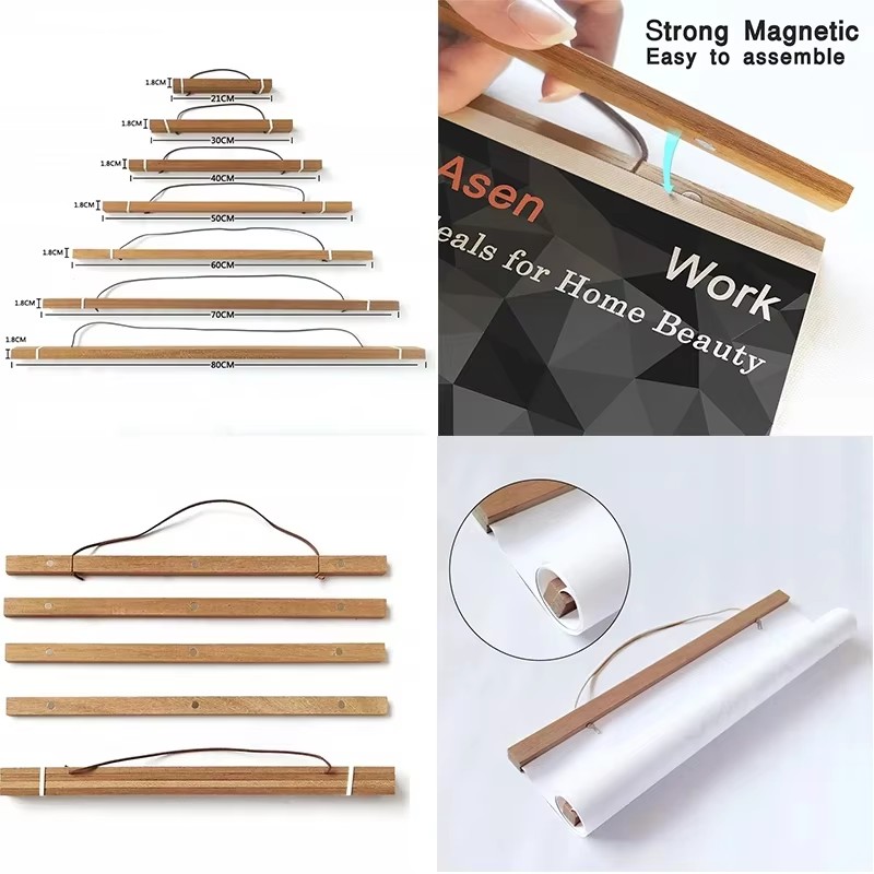 7colors 21-50cm Magnetic Woode - مراجعة Engraved Wood Frame وسعره