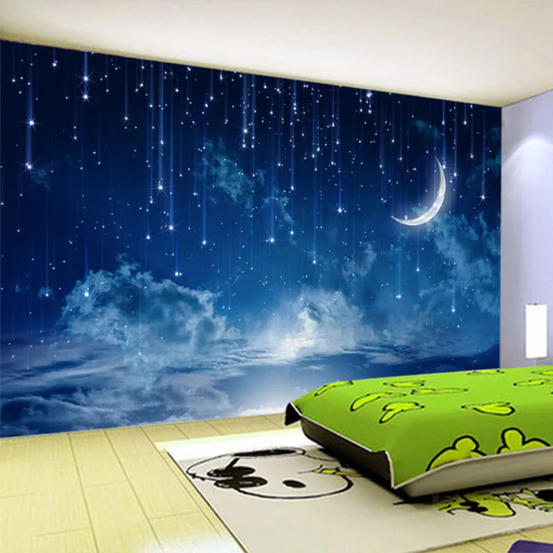 Mural Wallpaper Custom Blue Ni - مراجعة Custom Night Sky وسعره