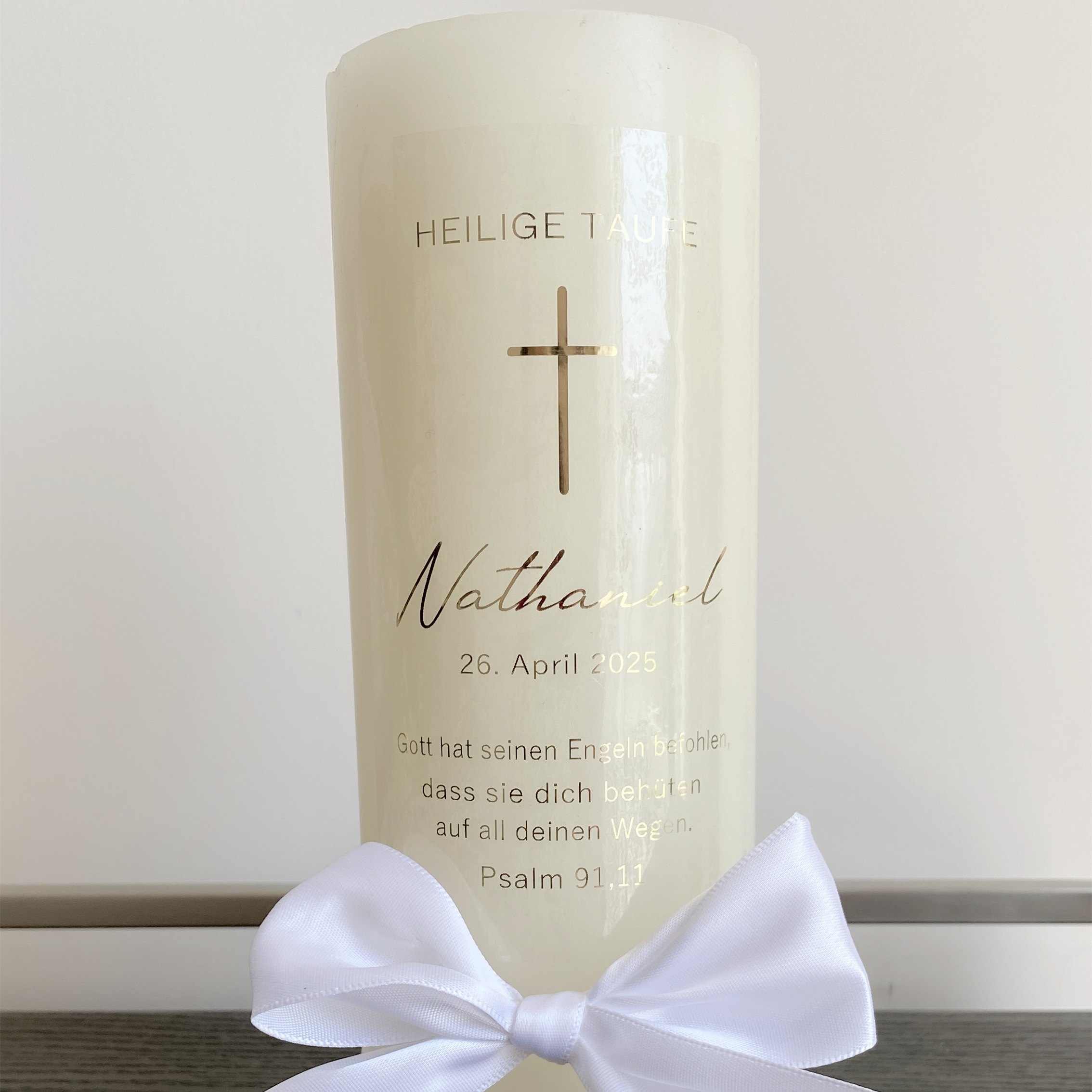 Personalized My Holy Baptism C - مراجعة Personalised Candle Label وسعره