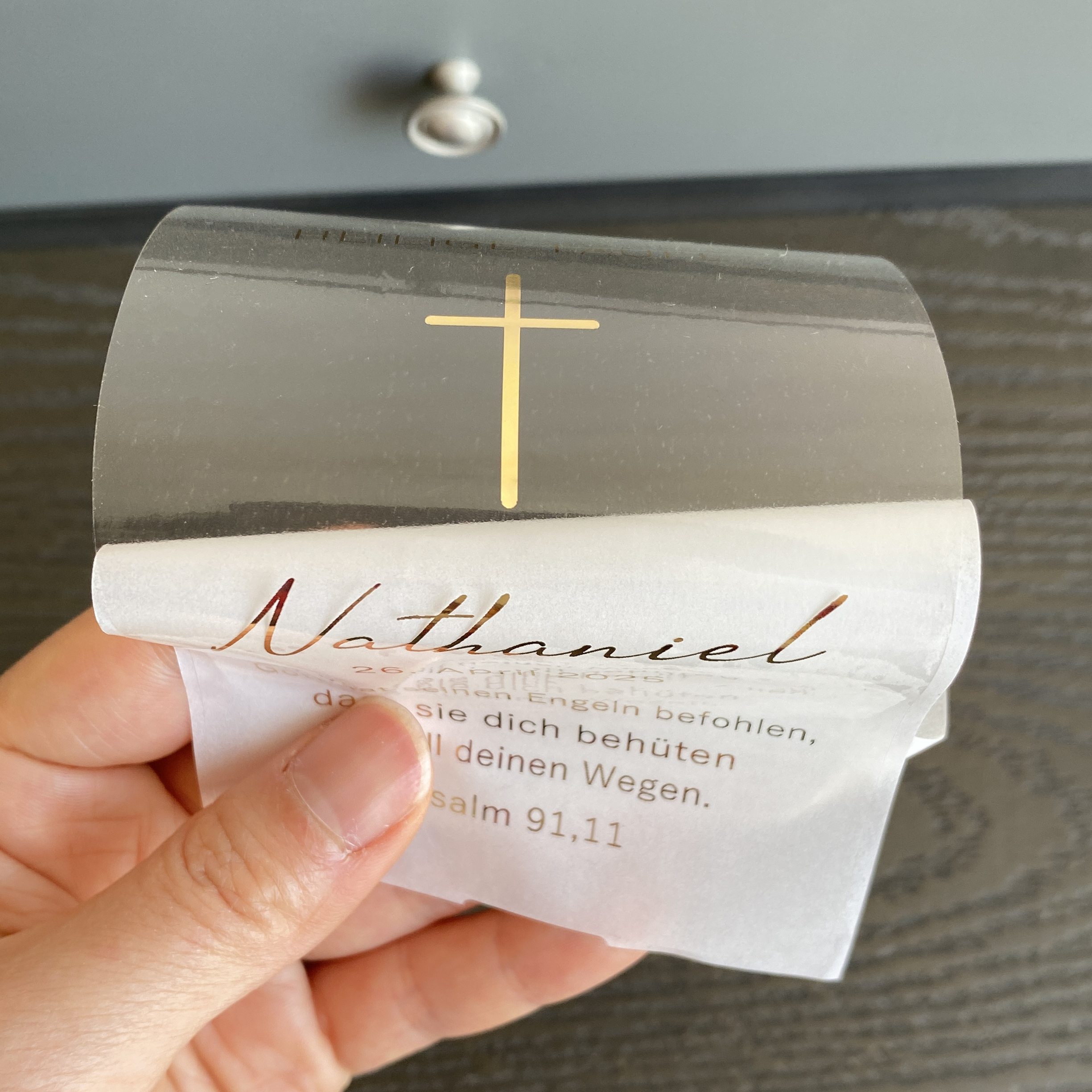 Personalized My Holy Baptism C - مراجعة Personalised Candle Label وسعره