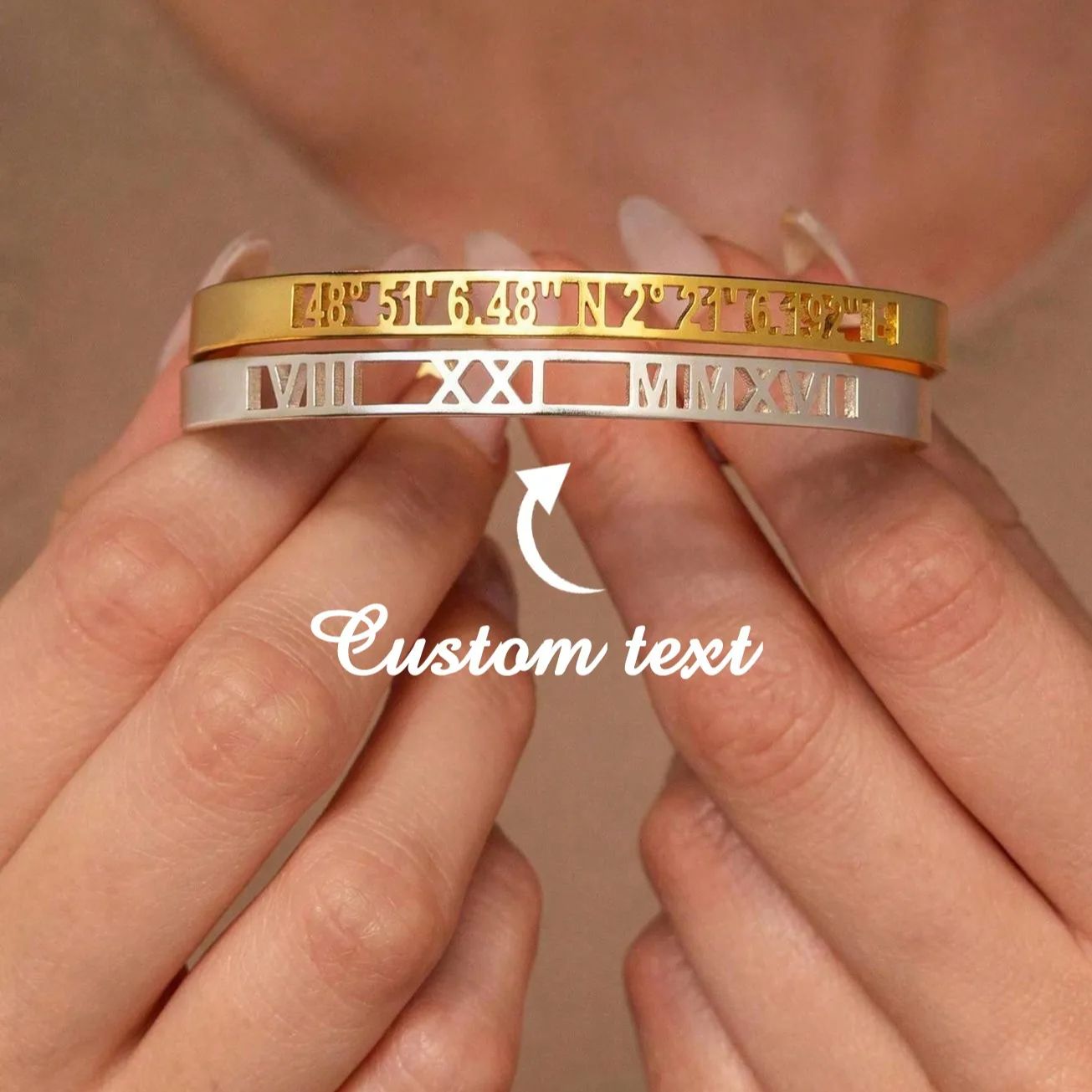 Custom Date Coordinate Roman N - مراجعة Coordinates Bracelet وسعره